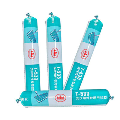 좋은 가격 OEM 자외선 차단제 태양 전지 패널 실리콘 밀착제 블랙 600ml PV 모듈용 온라인으로